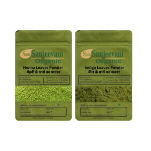 Som Sanjeevani Organic Combo Hair Care|Henna|Indigo|(Pack 2)|each200g