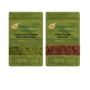 Combo Hair Care|Indigo|katha(Pack 2)Som Sanjeevani Organic For|each50g