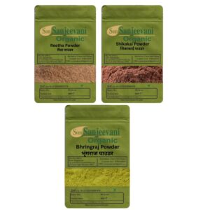 Combo Hair Care|Reetha|Shikakai|Bhringraj|(Pack 3)Som Sanjeevani Organic For|each100g