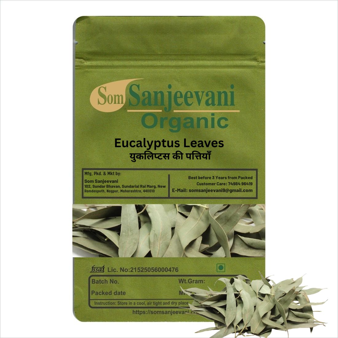 Eucalyptus Leaves Nilgiri Leaves|Neelgiri Leaves Som Sanjeevani Organic Reduces Stress Lower & joint pain