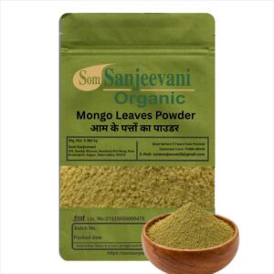 Mango Leaves Powder Aam Ke Patte|Som Sanjeevani Organic For Traditional Puja, Kalash,Toran & Festive Household Use
