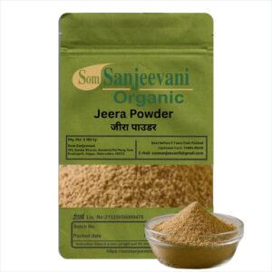 Jeera Powder Cumin Seeds|Som Sanjeevani Organic For Traditional Cumin Spice for Everyday Cooking, Flavour & Digestive Wellness